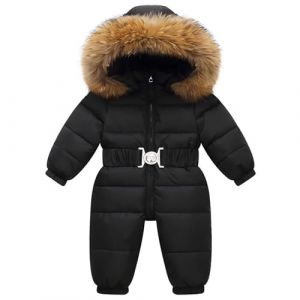Combinaison de Ski Enfant B&eacute;b&eacute; Fille &agrave; Capuche Imperm&eacute;ables Coupe-Vent V&ecirc;tements de Ski Fille Chaude Combinaisons de Neige Hiver Salopettes Veste Snowsuit Jumpsuit de Sports Coupe-Vent 1-5 Ans (⭐⭐⭐⭐⭐AEGJEGVD⭐⭐⭐⭐⭐, neuf)