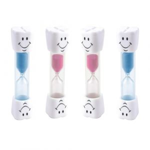4pcs Sabliers Souriants de 3 Minutes pour Enfants - Minuterie Multifonction pour Le Brossage des Dents, la Cuisine, Le Bureau et Les Jeux, Idéal pour l'Apprentissage du Temps et l'Amusement (4pcs) (BangShengMingChen, neuf)