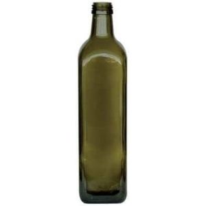 12 bouteilles pour huile et liqueur 1000 ml &ndash; Marasca Quadre Vides en verre fonc&eacute; Uvag avec distributeur d'huile anti-goutte et bouchon herm&eacute;tique &ndash; Fabriqu&eacute; en Italie &ndash; Usage professionnel et (FirmaDiGaranzia, neuf)