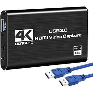 DIGITNOW! Carte De Capture HDMI USB 3.0, Carte de capture audio vidéo 4K, Full HD 1080P pour l'enregistrement de jeu, diffusion en direct (ORIENTAL SRL, neuf)