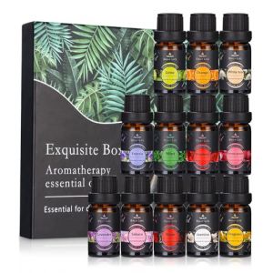 Coffret Huiles Essentielles pour Diffuseur,12 Huiles Essentielles, 12x10ml Coffret Huiles Essentielles, pour Diffuseur Aromathérapie Lampe Humidificateur, Fabrication de Bougies (MAGRI MAURIZIO, neuf)