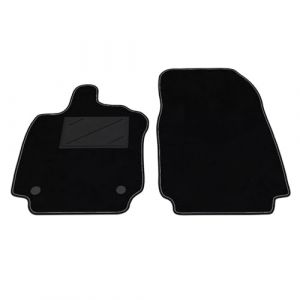 Tapis de Voiture pour Clio 4 de 2012 &agrave; 2019 | Kit de Tapis Avant c&ocirc;t&eacute; conducteur et Passager | Lot de 2 pi&egrave;ces | Tapis et Caoutchouc de Haute qualit&eacute; | Fond antid&eacute;rapant | Talonnette PVC (Vibe Pushers, neuf)