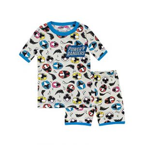 Power Rangers - Ensemble De Pyjamas - Ninja Steel - Garçon - Bien Ajusté - Multicolore - 8-9 Ans (Character FR, neuf)