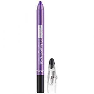 Sticker Carnaval - Crayon d'ombre à paupières - Fard à paupières - Crayon à paupières allongé - Stylo à paupières nacré avec stylo mousse rouge liquide (J, taille unique) (CHAOkh, neuf)