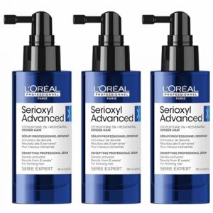 L'Or&eacute;al Professionnel Serioxyl Advanced, S&eacute;rum Densifiant pour Cheveux Clairsem&eacute;s, 3 x 90 ml, avec Stemoxydine 5% et Resv&eacute;ratrol (Peyrouse Hair Shop, neuf)