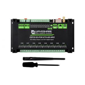 Industriel 8-Ch ESP32-S3 WiFi Relais Module Int&eacute;gr&eacute; RS485, Entr&eacute;e Num&eacute;rique, Relais, PoE ETH Port, et Circuits de Protection d'isolation, Supporte RS485 et Bluetooth/WiFi T&eacute;l&eacute;commande (Bolin Electronic, neuf)