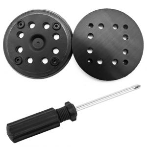 Lot de 2 disques de pon&ccedil;age de rechange pour ponceuse excentrique Bosch Pex 270 A Bosch Pex 270 A Pex 270 AE, embout de polissage compatible avec ponceuse excentrique Bosch avec 8 vis et 1 tournevis (Haibo CuiUKShop, neuf)