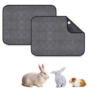 G&eacute;n&eacute;rique Lot De 2 Tapis De Cage Pour Cochon D'Inde Couverture Absorbante Imperm&eacute;able Lavable Pour Petits Animaux Lapin Nain Chinchilla H&eacute;risson 60 * 45Cm (Before Long, neuf)