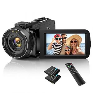 IXNAIQY Caméscope Caméra Vidéo 1080P 30FPS 36MP Camescope pour Youtube, Caméra Numérique avec IR Vision Nocturne, 16X Zoom Numérique, 3.0'' LCD 270 Degrés Ecran Rotatif Vlog Caméra, 2 Piles (ANXIAOJ EU, neuf)