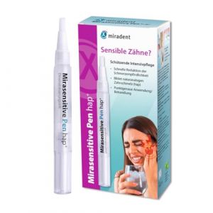 miradent Mirasensitive Pen hap+&reg; Gel d&eacute;sensibilisant pour les dents sensibles, construction de l'&eacute;mail et protection des cous expos&eacute;s, avec hydroxylapatite et ions potassium (Hager & Werken, neuf)