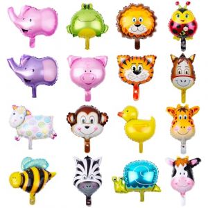 OSDUE Ballons Animaux Jungle, 16 Pcs Géant Animaux Feuille D'aluminium Ballons Decoration Anniversaire Garcon Fille Foret pour Mariages Décorations de Fête de Douche de Bébé Ballon Anniversaire Enfant (PLUM-MARKETING, neuf)