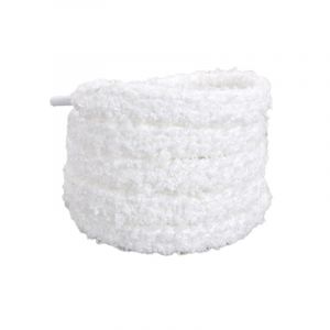 WANYI Lacet Fluffy 2 Paires 1CM de Largeur Lacets Chaussures des Lacets Peluche 130CM Fluffy Laces de Rechange pour Baskets, Sneakers, Chaussures(Blanc) (YIXUNJIA HHGUO-EU STORE, neuf)