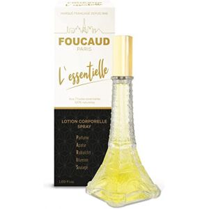 Foucaud - L'ESSENTIELLE - Flacon verre TOUR EIFFEL Spray, Camphre - Concentré Huiles Essentielles : Lavande,Orange douce,Orange amere,Thym, Romarin, Citron, Lavandin - Tonus, Fraicheur - 50 ml (PHARMACIE DU PONT DE BOIS, neuf)