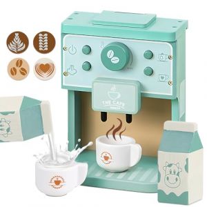 Vmxlso Cafetiere Enfant Jouet, Machine a Cafe Enfant, Machine a Cafe Jouet, Machine &agrave; Caf&eacute; Bois, Electromenager Cuisine Enfant pour Enfant 3 4 5 6 Ans, Cadeau Fille Gar&ccedil;on (DongGuanShi MingYinDianZi ShangWuYouXianGongSi, neuf)