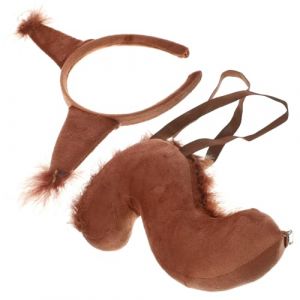 VALICLUD 1ensemble Costumes Écureuil Pour Kit Oreilles Et Queue Écureuil Accessoire De Déguisement Adorable Pour Fête Et Carnaval (Cedongh, neuf)