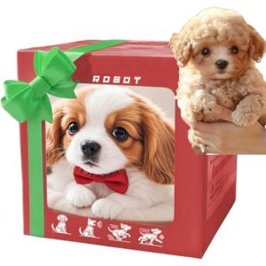 Générique Chien Robot,Chien Interactif,Chien Qui Marche Et Aboie,Animal De Compagnie Interactif Intelligent Qui Marche, Aboie Et Remue L'ia for Adultes, Cadeau (A4) (meshowp, neuf)