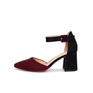 Rio Fiore H1877-A0142 Escarpins pour femme Noir/blanc/gris/bleu/beige/taupe/vert/fuchsia/violet/rouge Talon bloc de 7,5 cm Chaussures confortables avec lanières en daim souple/cuir synthétique (United Brands, GmbH, neuf)