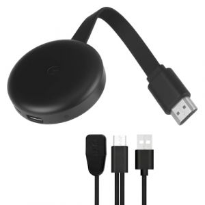 Dongle HDMI Sans Fil 5G 4K Miracast Chromecast WiFi Display, Adaptateur HDMI Wireless pour TV Projecteur Moniteur, Compatible Android iOS Mac Windows Airplay DLNA Diffusion &Eacute;cran HD Plug & Play Rapide (GangXingHui, neuf)