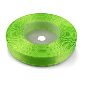 Netuno 1 ruban de satin, 12 mm x 32 m, couleur : vert fluo, en tissu, décoratif, pour le bricolage, la décoration de mariage, l’emballage de cadeau (netuno, neuf)