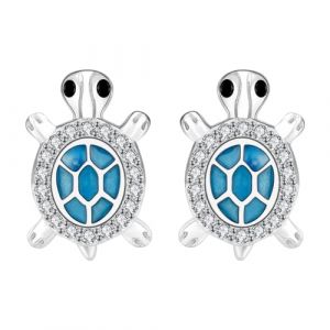 Micory Femme Boucle D'oreille Tortue, Boucles D'oreilles en Argent Sterling 925 Boucles D'oreilles Animaux Mignons Bijoux pour Femmes Filles (MICORY JEWELRY, neuf)