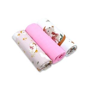 Baby Safe Pack de 3 Mousselines Bébé 80x70 cm, Serviettes bébé 100% Coton Bio Certifié Oeko-TEX Mousselines Bébé Coton Idéal comme Bavoir, Langes Coton Bébé Bambou (Fischettistore, neuf)