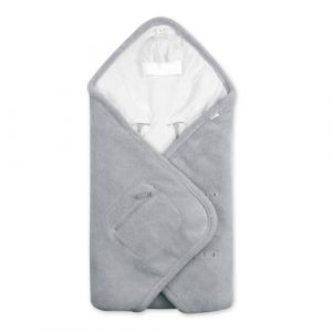 BEMINI - BISIDE Nid d'ange 0-12m - Mod&egrave;le Universel 3 & 5 Points - Pady Softy + Jersey - Gris Moyen (Bemini Belgium, neuf)