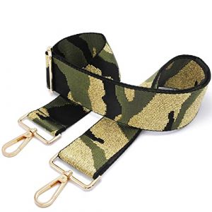 Sangle Sac Bandouliere pour a Main Sac 5cm Bandoulière Femmes Bretelle Remplacement Bag Purse Strap Réglable Bricolage Sangles D03 5cm Gold (Kocris Casa EU, neuf)