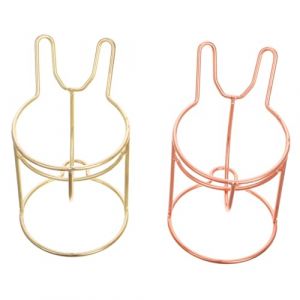 PLAFOPE Porte-éponge De Maquillage En Forme De Lapin Mignon, 2 Pièces, Support De Séchage, Support De Stockage De Bouffantes De Poudre D'œufs (Comexs, neuf)
