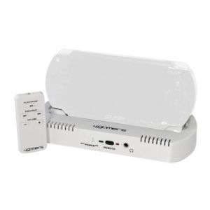 4gamers - - 2.0 Sound et dock System pour Sony PSP BLANC (Promo-Dis, neuf)