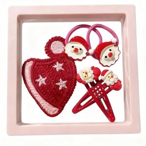 Pince &Agrave; Cheveux De No&euml;l Pour Attaches En Plastique &Eacute;pingles &Agrave; Cheveux Dessin Anim&eacute; Nourrissons Accessoires T&ecirc;te Antid&eacute;rapants S&eacute;curis&eacute;s &Eacute;v&eacute;nements Accessoires No&euml;l En (bingmukeji, neuf)