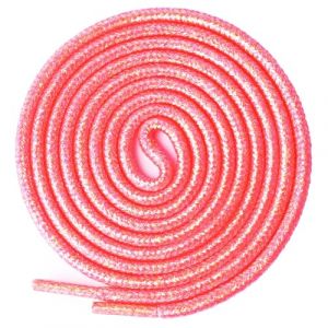 Olukssck 2 Paires Lacets Ronds Paillettes, Brillantes Métalliques Lacets Chaussures pour Chaussures de Sport, Chaussures de Course, Bottes, Neon Rose, 120cm (Bishicheng Trading Co., Ltd., neuf)