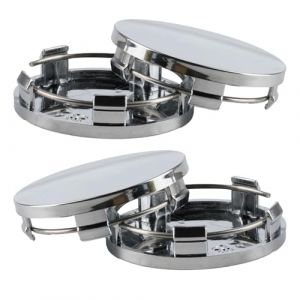 4 Pièces Auto Cache Moyeux Capuchons de Centre, ID 56 mm OD 60 mm Cache Moyeu in ABS, Enjoliveurs Centre de Roue de Voiture, Cache de Roue Centrale Universels pour Accessoires de Voiture, Argent (ManZhenLi, neuf)