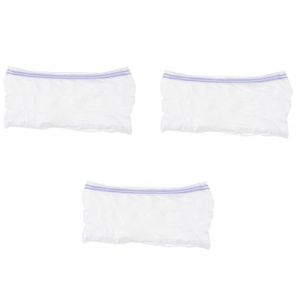 XPEX 3 Pièces Slip Filet Maternité, Culotte Filet Maternité Accouchement, Culottes De Grossesse,Post-Partum, sans Couture Confortables, sans Pression sur l'abdomen pour Grossesse(Taille Universelle) (UAB "DAFUHUA LT", neuf)