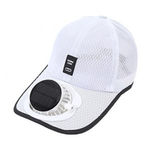 Casquette Ventilateur Solaire, Chapeau AVCE Ventilateur, Casquette de Plage de Protection UV, Chapeau Rechargeable à Puissance Solaire pour Le Camping, Le vélo, la Course (lushanjianzhi, neuf)