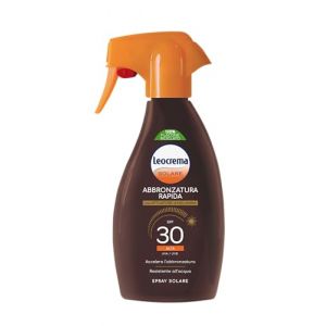Leocrema - Cr&egrave;me Solaire Bronzante SPF 30 avec Activateur de M&eacute;lanine Absorption Rapide et Waterproof 250ml (DMC BEAUTY, neuf)