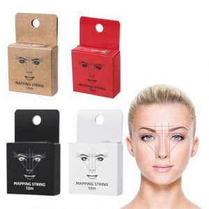 Mapping Sourcil Pré Encré, Fil de Mapping Sourcil, Mapping Sourcil Fils Pré Encré pour Microblading, Fil Teinte Microblading, Mapping String Teinte pour le Tatouage Semi-Permanent des Sourcils (charey, neuf)