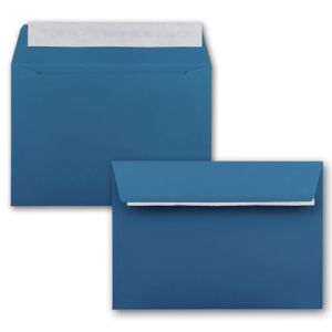 25x enveloppes C6 - couleur: bleu royal - 11,4 x 16,2 cm - fermeture: Auto-adh&eacute;sive avec Bande D&eacute;tachable - pour papier A4, A5, A6 et pour invitations et lettres (GUSTAV NEUSER GmbH, neuf)