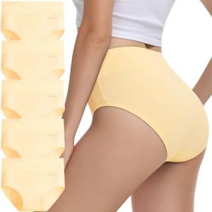 IceReco Culotte Grande Taille Femme sans Couture Femme Ventre Plat Stretch sous-Vêtements 5 Pièces Slip Taille Haute Culotte Gainante Couleur de Peau 3XL (TROFANO, neuf)