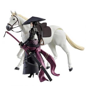 Jiumaocleu Figurine d'action Ronin et figurine d'action de cheval, mod&egrave;le de statue de Ronin, mod&egrave;le de figurine mobile &agrave; visage changeant, PVC fait &agrave; la main, d&eacute;coration de bureau (jiumaocleu, neuf)