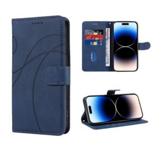 SEAHAI Cuir Coque pour Honor Magic 6 Lite 5G, Flip Étui Portefeuille avec Support/RFID Blocage/Fentes pour Cartes, Premium PU/TPU Antichoc Protection Complète Housse - Bleu (Liner-EU, neuf)