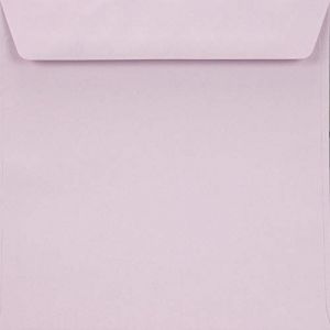 Netuno 25 enveloppes carr&eacute;es lilas 155x155mm rabat droit Burano Lilla 90g enveloppes &eacute;l&eacute;gantes enveloppes color&eacute;es de haute qualit&eacute; pour cartes de v&oelig;ux invitations mariage anniversaire No&euml;l (netuno, neuf)