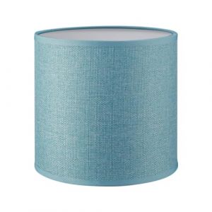 Home Sweet Home Moderne Abat-jour Canvas | cylindre |16/16/15cm | Bleu Pétrole | Abat-jour tissu | pour douille de lampe E27 | testé RoHS | pour applique murale (home sweet home collection, neuf)