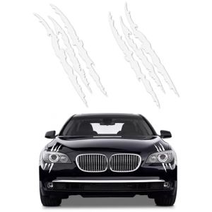 Flaconi Stickers Voiture,Autocollants Voiture,Voiture Tuning,Autocollant de Marque de Griffe,Décoration D'autocollants pour Voiture,Autocollant Griffe Voiture,pour Vitres Arrière(Blanc) (shenhua auto, neuf)