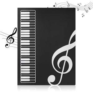 40 Pages Dossier de Musique, 31 x 23.5 cm Dossier Rangement Partition Musique, Porte Partition A4, Chemises pour Partitions, Classeur Partition Piano, pour Piano, Guitare, Violon (Noir) (sacrejin, neuf)