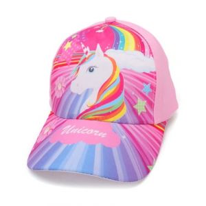 QLEUIFT 1 pcs Chapeau Licorne pour Fille, Casquette de Baseball Filles Ajustable Chapeau de Soleil pour Enfants Casquette Enfant Fille, Chapeau de soleil pour fille, Motif de licorne fantastique (Sunlaxy OU, neuf)