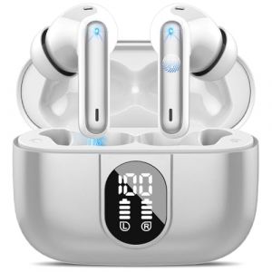 AI Traducteur Vocal Instantané, 3-in-1 Bluetooth 5.3 Traduction Instantané avec 164 Langues/6 Modes de Traduction, 40H Ecouteur Traducteur Vocal Instantané avec ENC Mic et l'APP pour Voyage Gris (shuliangAC, neuf)