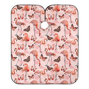 Papillon Flamant Rose Blouse Coiffeur Accessoires Robe De Coiffure Anti-Taches Cape De Coupe Pour Instituts De Beauté Coiffeurs Barber 140X168Cm (guangzhouhongchenmaoyishanghanggerenduzi, neuf)