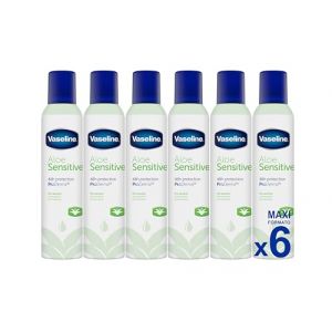 Vaseline Aloe Sensitive 48h 250 ml | 0 % d'alcool (lot de 6) (Lui & Lei BEAUTY&reg;, neuf)
