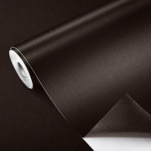 GELAISI 40 * 150cm Patch de Réparation en Cuir，Papier Peint Auto-Adhésif en Cuir PU Patch de Réparation Kit pour Réparation et Rénovation de canapé,Sac à Main,Meubles,sièges de Voiture(Marron foncé) (GELAISI, neuf)