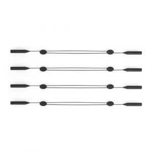 JEYORZY 4 Pcs Cordon Lunettes, Cordon Lunettes de Sport, Maintien fort Elastic Cordon Lunettes, Adjustable Cordons &agrave; Lunettes, Cordon de Lunettes Antid&eacute;rapant &agrave; Bout Rond, Attache Lunettes pour Noir (Wacicy EU, neuf)